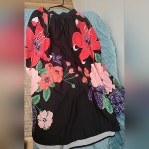 Floral Black Women's Swim Dress